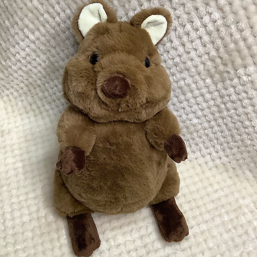Unbranded Soft Plush Brown Quokka Stuffed Animal Toy